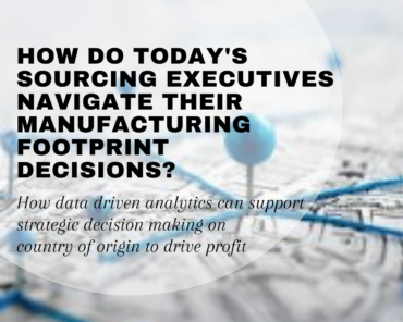 Weave Article – Navigating Manufacturing Footprint Decisions
